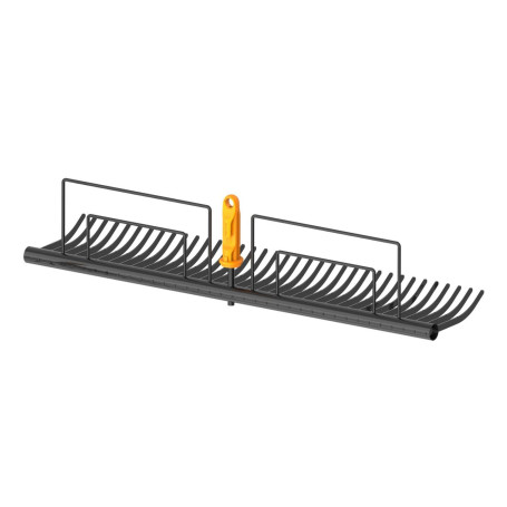 Râteau à Gazon Fiskars OneClick - Large Tête en Acier pour Feuilles et Déchets