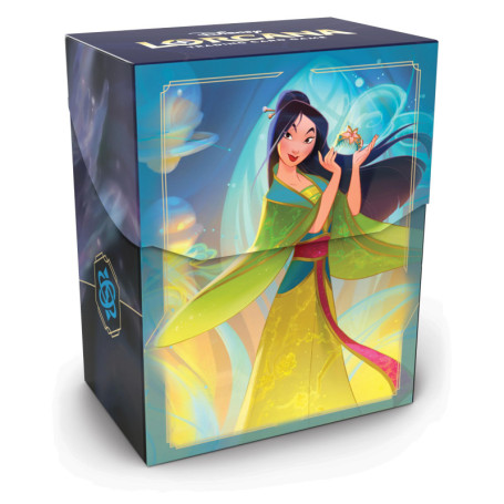Boîte de Rangement Mulan pour Cartes Disney Lorcana - Pratique et Esthétique