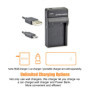 DSTE Lot de 2 Batteries Li-Ion et Chargeur Micro USB pour Nikon Coolpix