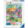 Ravensburger Puzzle 500 pièces - Saint-Valentin en Fleurs pour Adultes et Enfants