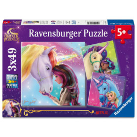 Coffret de 3 Puzzles Licornes - Ravensburger - 49 pièces pour Enfants dès 5 Ans