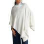 Poncho Femme Tricoté Blanc United Colors of Benetton