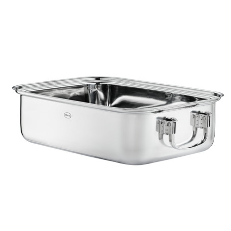 Plat à Rôtir RÖSLE en Acier Inoxydable 18/10 - 37 x 27 cm, 8 L