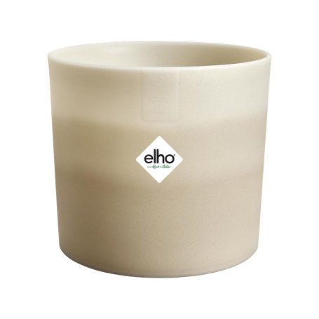 Pot de Fleurs Elho Colour Gradient 18cm - Beige Grès en Plastique Recyclé