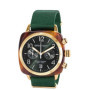 Montre BRISTON Clubmaster Classic Acétate Chronographe Or/Vert Anglais