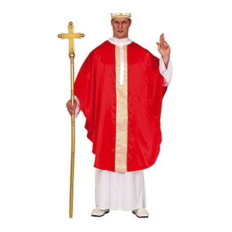 Bâton Papal Rouge de 170 cm - Accessoire de Fête