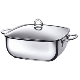 Cocotte Silit Studio en Acier Inoxydable avec Couvercle en Verre - 29 cm