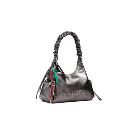 Sac à épaule Desigual Montville Half Logo en Brushed Silver et Violet