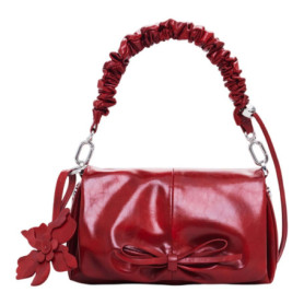 Sac à épaule Desigual Reprise Red Valentine Mini en cuir rouge