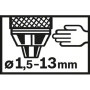 Mandrin Automatique Bosch 1,5-13 mm - Compatible Perceuses à Percussion
