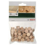 Set de 50 bouchons en hêtre Bosch - Diamètre 15 mm