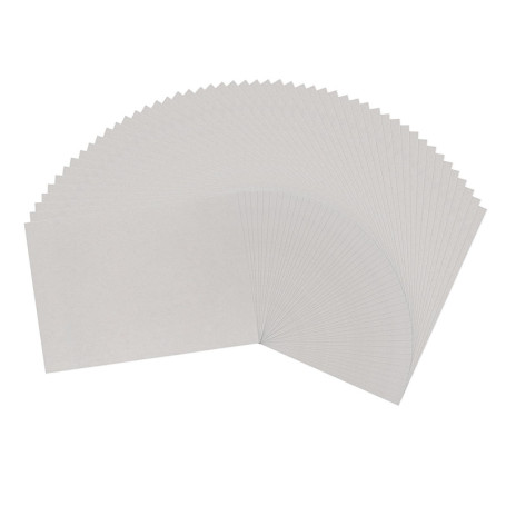 Carton Gris A3 Vaessen Creative - 50 Feuilles de 1mm pour Scrapbooking et Reliure