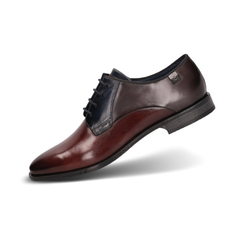 Chaussures à Lacets Bugatti pour Homme en Cuir Marron Foncé - Taille 42