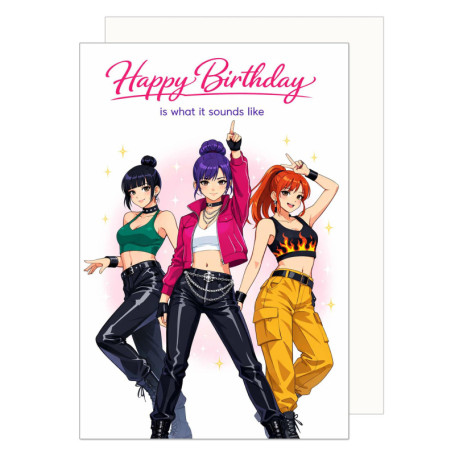 Carte d'Anniversaire K-Pop avec Enveloppe - Edition Seidel