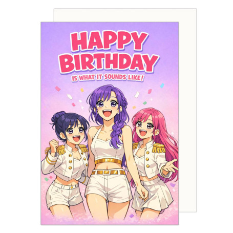 Carte d'Anniversaire K-Pop avec Enveloppe - Edition Seidel