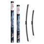 Bosch Aerotwin eA 863 S - Balais d'Essuie-Glaces Avant avec Adaptateurs - 650 mm / 450 mm