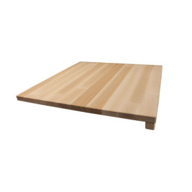 Planche à Découper en Bois de Hêtre Fackelmann 40x40 cm - Idéale pour Pâtes et Préparations Culinaires