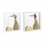 Miroir mural DKD Home Decor Miroir Naturel MDF Blanc 2 Unités Cottage (25 x 4 x 49,99 €