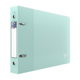 Lot de 2 Classeurs A5 Oxford pour Fiches Bristol - Bleu et Vert Pastel