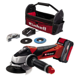Meuleuse d'angle sans fil Einhell TE-AG 18/115 Li - Kit complet avec batterie et chargeur