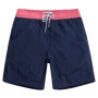 MaaMgic Short de Bain Homme Tropical Séchage Rapide - Navy & Rose