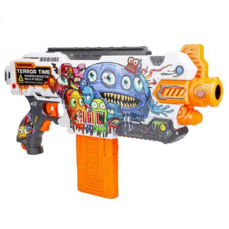 Pistolet à Fléchettes V-Zon COLORBABY avec 24 Balles en Mousse - Design Monstre