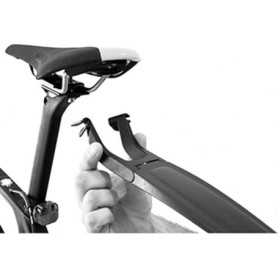 Garde-Boue Arrière S-Mud Long Universel Noir pour Vélos Gravel et Route