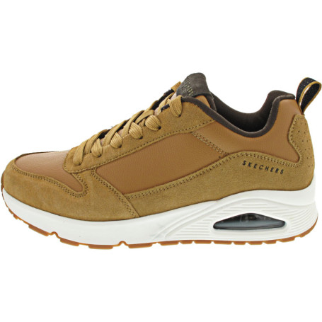 Baskets Skechers Homme UNO-Stacre en Cuir Whiskey