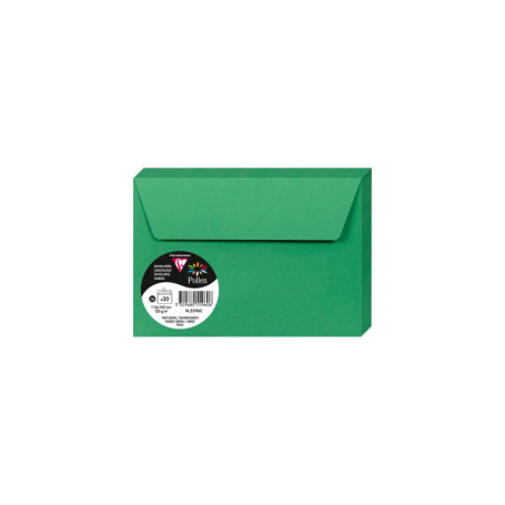 Enveloppes C6 Vert Sapin Auto-Adhésives Clairefontaine - Lot de 20