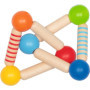 Hochet Triangle Arc-en-Ciel en Bois pour Bébé