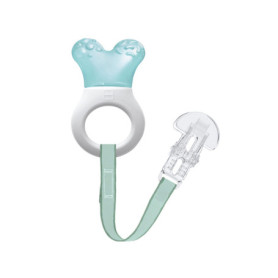 MAM Mini Cooler & Clib - Anneau de Dentition Rafraîchissant Turquoise pour Bébé