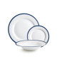 Service de Table 12 Pièces Provence en Porcelaine - Assiettes pour 4 Personnes
