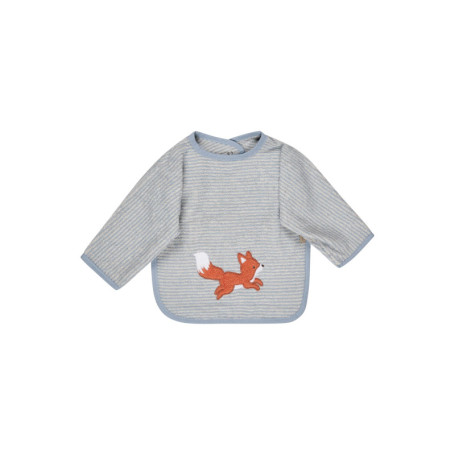 Bavoir à Manches Renard Filou en Coton Absorbant