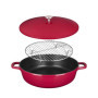Sauteuse Cocotte Multifonction Sitram 6-en-1 Ø28cm en Fonte d'Aluminium