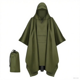 Poncho Pluie Imperméable Keratobleem avec Capuche - Multifonction 3 en 1