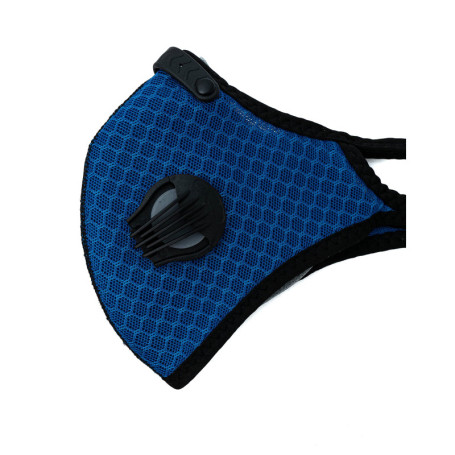 Masque Anti-Poussière System-S avec Filtre à Charbon Actif - Bleu pour Jogging