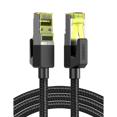 UGREEN Câble Ethernet Cat 7 10Gbps 2M - Double Blindage et Nylon Tressé