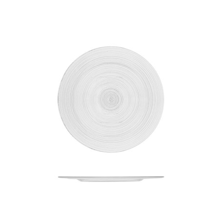 Lot de 6 assiettes à pain en verre transparent H&H - 18 cm