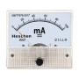 HUA Ampèremètre DC 0-100 mA Panneau Monté Blanc 85 C1