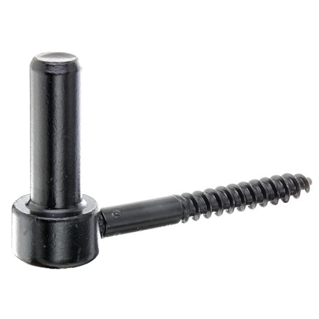 Gond à visser en J - Kit de 10 crochets noirs pour portes et portails