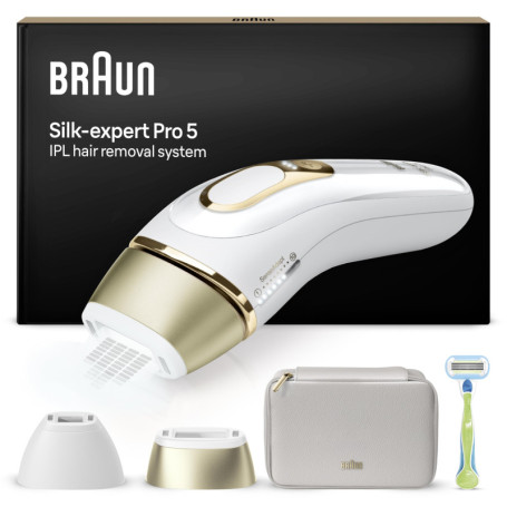 Braun Silk·expert Pro 5 - Épilateur à Lumière Pulsée pour Épilation Semi-Définitive