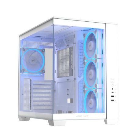 Boîtier ASUS A32 Plus ATX Blanc avec Ventilateurs ARGB