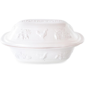 Cocotte Römertopf RUSTICO 3L pour 4 personnes - Céramique blanche