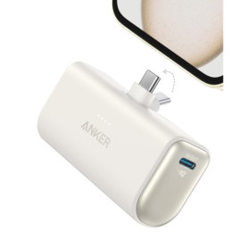 Anker Batterie Externe Nano 5000 mAh avec USB-C Pliable - Charge Rapide pour Smartphones et Tablettes