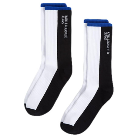 Lot de 2 Chaussettes Color Block Karl Lagerfeld Jeans pour Homme