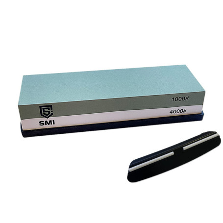 Pierre à Aiguiser SMI 1000/4000 avec Base Antidérapante