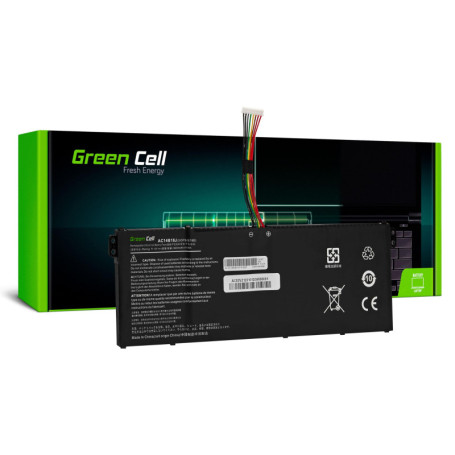 Batterie Green Cell AC14B13J pour Acer Aspire 3 - 3600 mAh, Noir