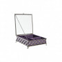 Boîte à bijoux DKD Home Decor Verre Métal (22 x 22 x 7 cm) 74,99 €