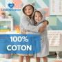 Peignoir de Bain Enfant LEBENGOOD - Doux et Confortable avec Capuche Oreilles