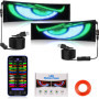Lot de 2 Tableaux LED Programmables avec Application Bluetooth - Qnoavve